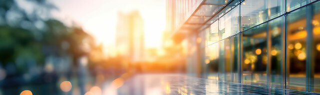 Commercial Building Landscape. Blur Background for Business. High quality